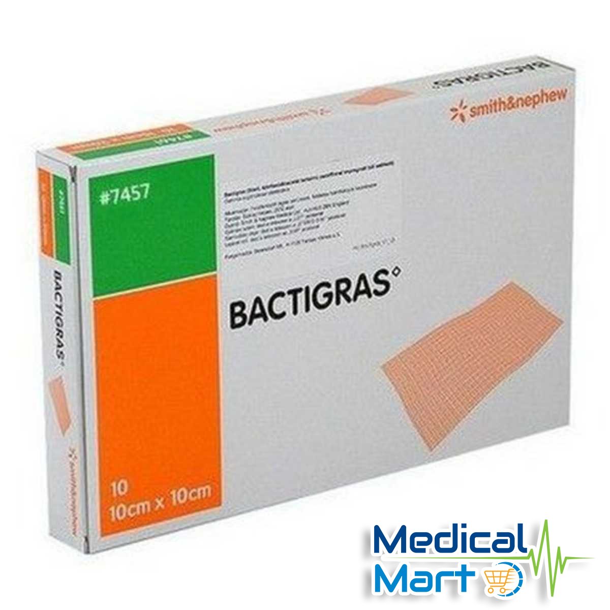 Smith & Nephew Bactigras Chlorhexidine Paraffin Gauze Dressing - Vet Equip  Australia