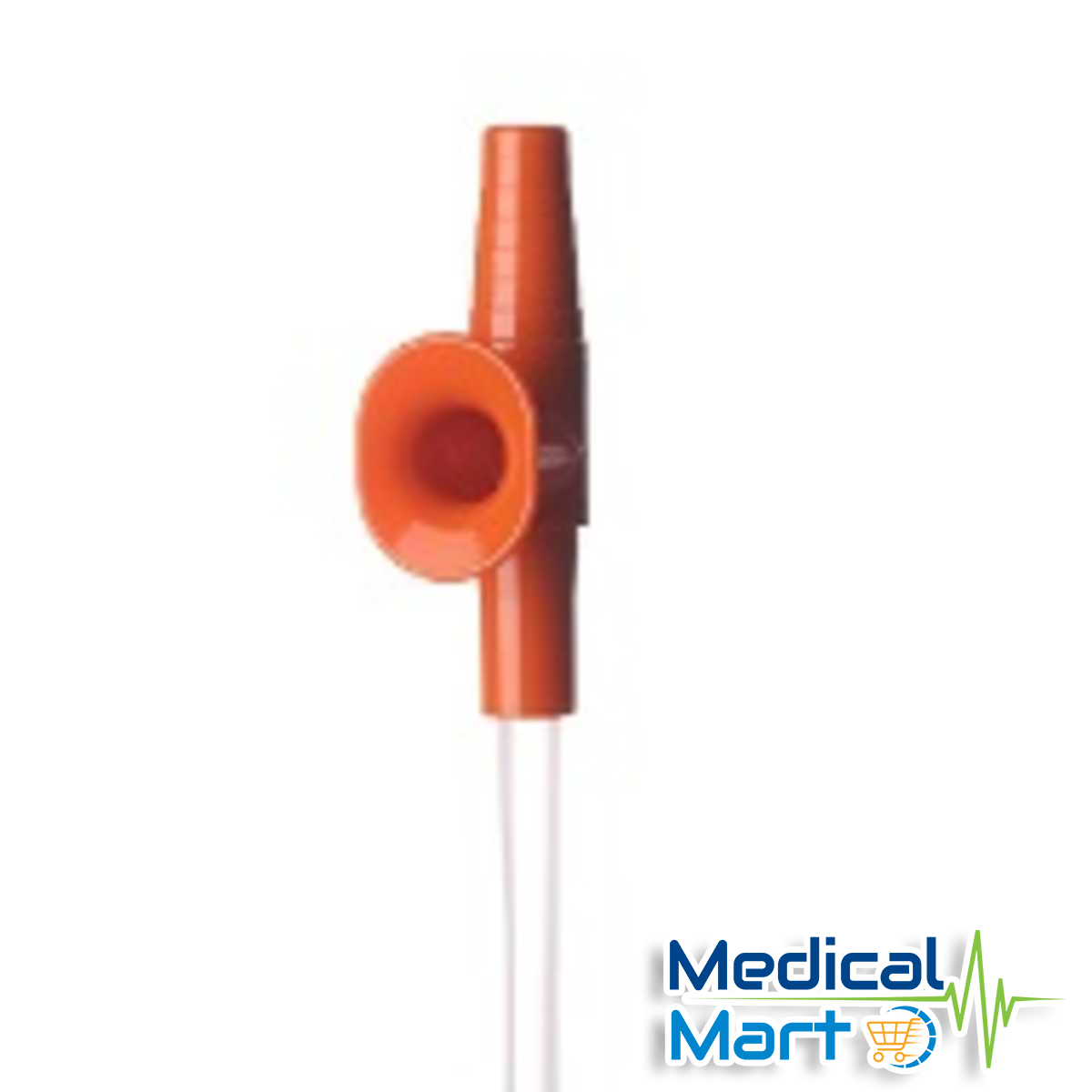 Suction Catheter With Vacuum Control Connector, Orange, Ch 16