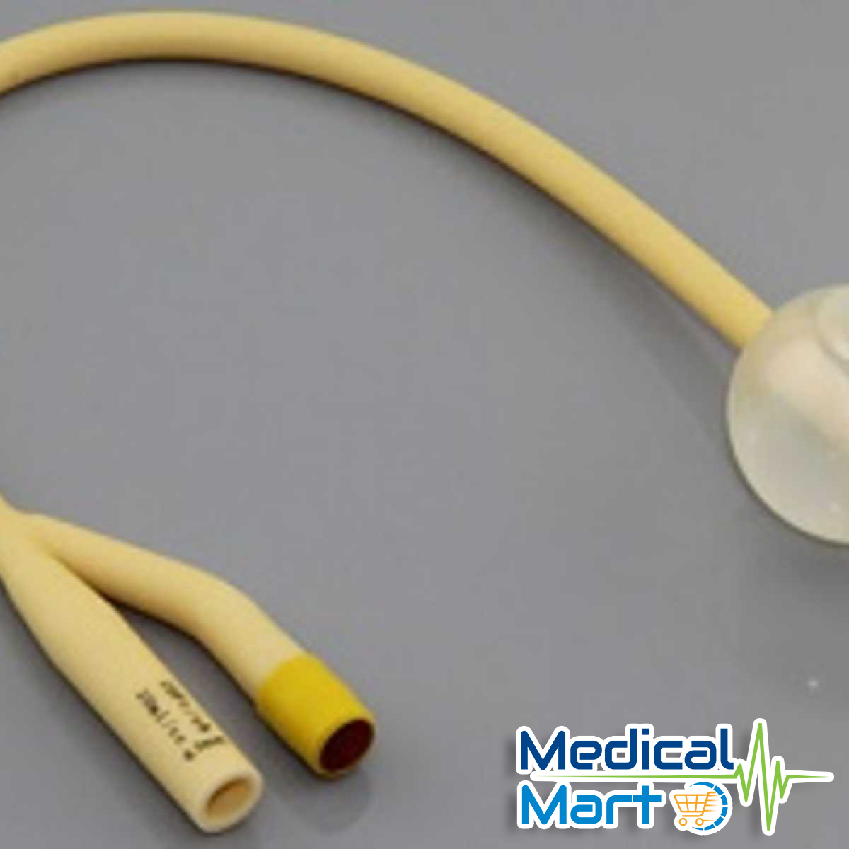 2-Way Balloon Foley Catheter, Yellow, 10fr