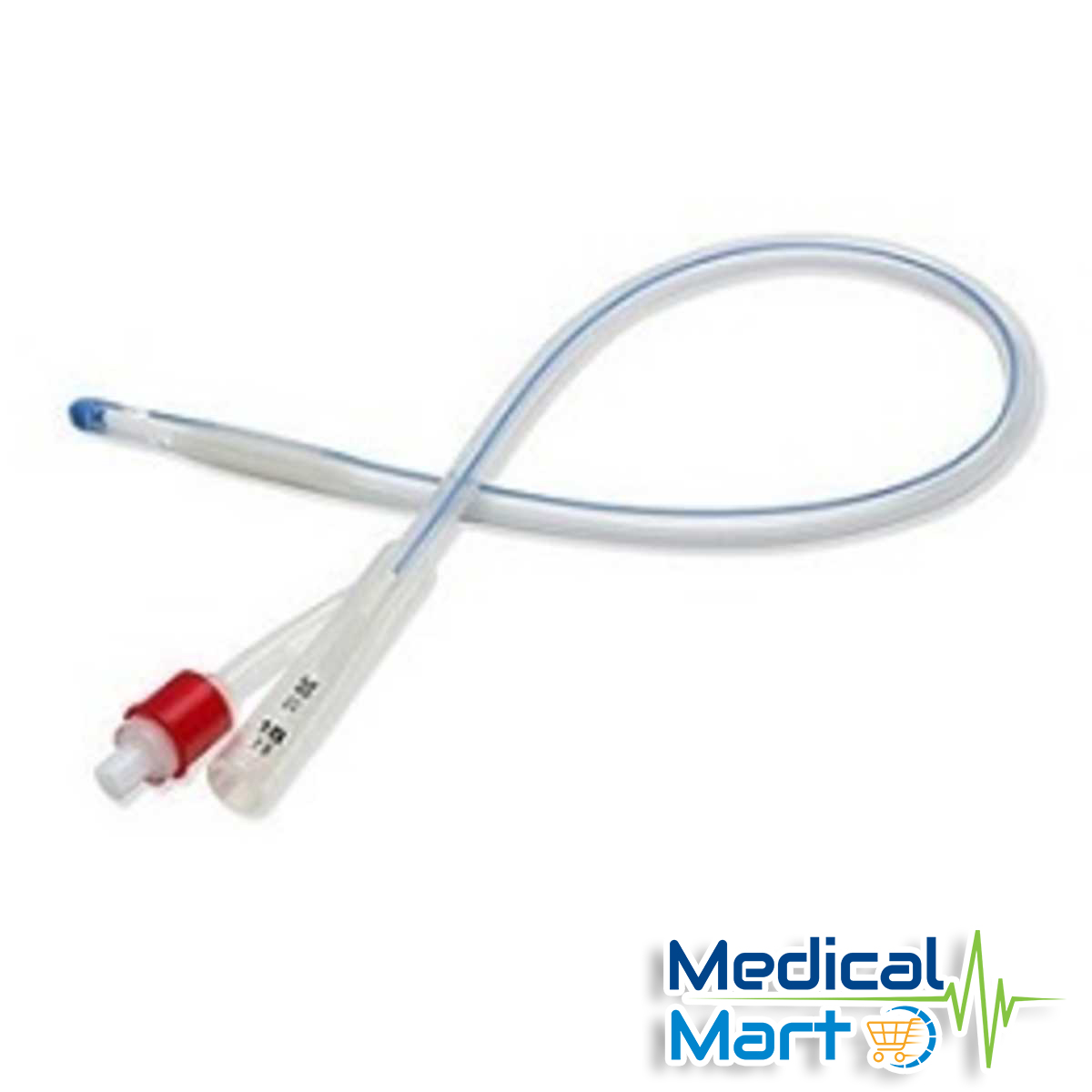 All Silicone Foley Catheter, Red, Fr18