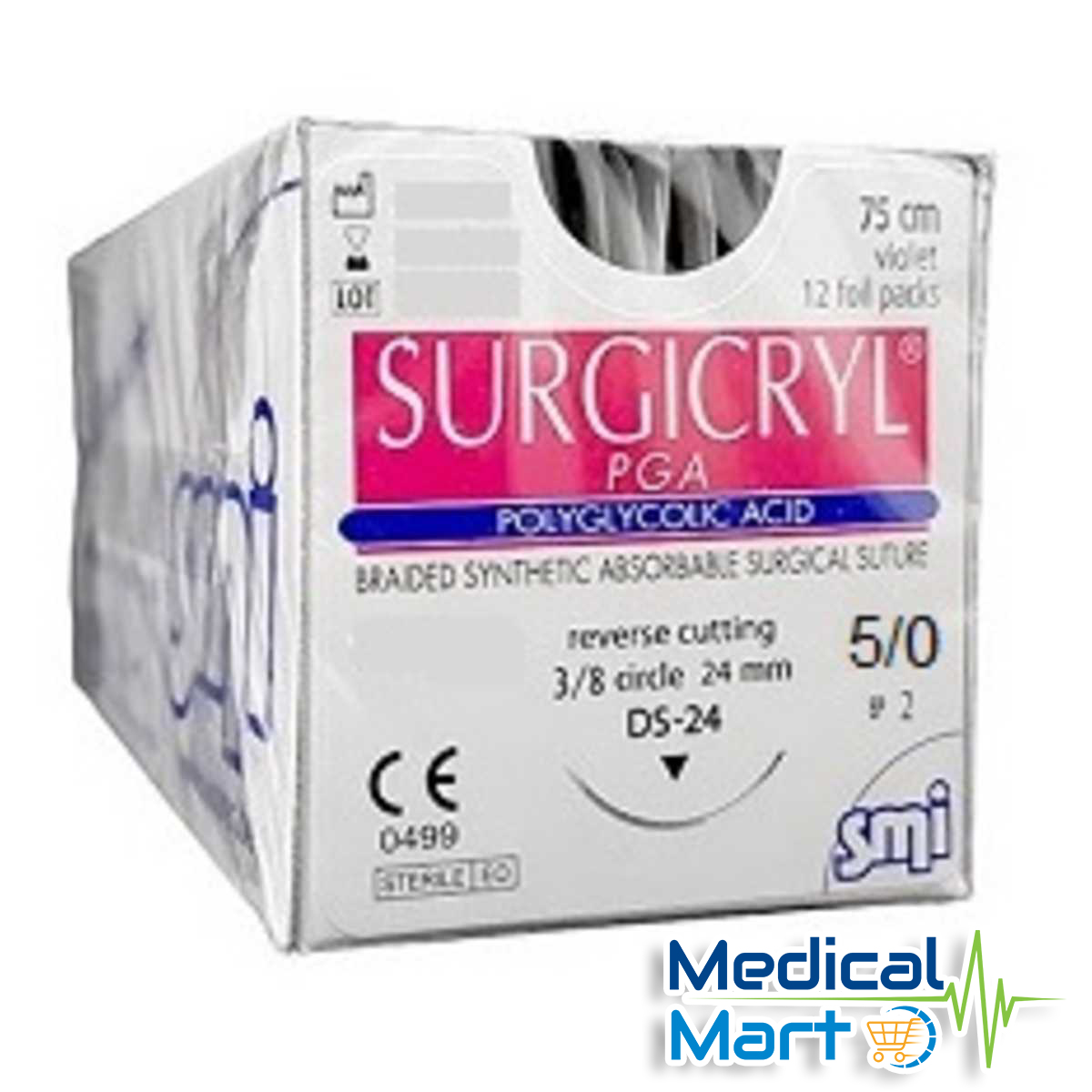 5/0 Surgicryl Pga (Polyglycolic Acid)