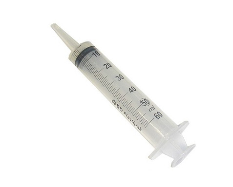 BD Plastipak Syringe, 50/60ml Catheter Tip, Latex -Free w/ 1ml Scale