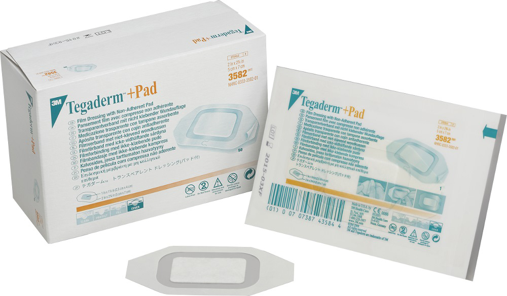 3m Tegaderm + Pad Transparent Dressing With Absorbent Pad 3582