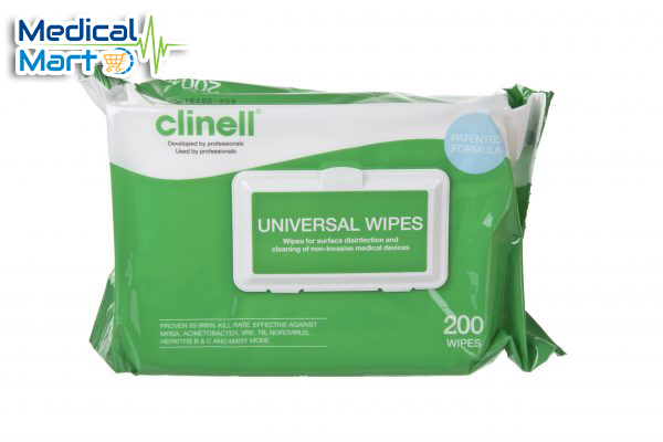 Clinell Universal Wipes, 200 sheets