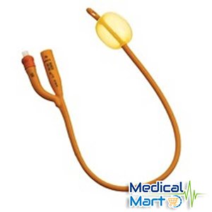 2-Way Balloon Foley Catheter, Orange, 16fr