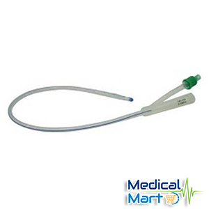 All Silicone Foley Catheter, Green, Fr14