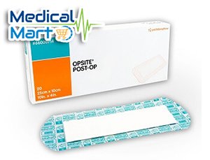 Opsite Post-Op Dressings, 25cm x 10cm, 20's/bx