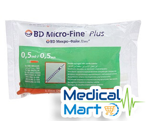 Bd Micro-Fine Plus Insulin Syringes, 0.5ml