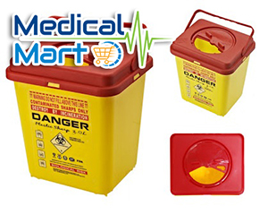 Sharps Disposal Container, 3 ltr.