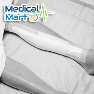 3M Medipore +Pad Soft Cloth Adhesive Island Wound Dressing 3572,  4” x 10” (10cm x 30cm), 25 Pads