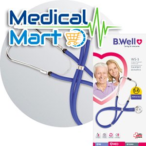 B.Well WS-III Stethoscope-RED COLOUR