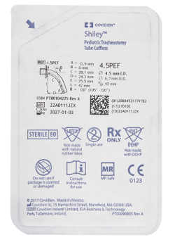 SHILEY TRACHEOSTOMY TUBE CUFFLESS-4.5 PEDIATRIC (REF: 4.5PEF)