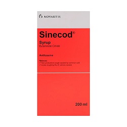 Sinecod Cough Syrup 200ml 