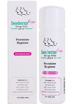 Isoderm Fem Soap Free pH 5.0  Feminine Hygiene Wash. 250ml 