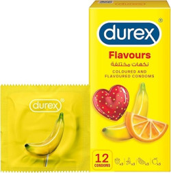 Durex Flavours Coloured and Flavoured Condoms 12's