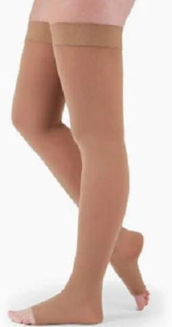 Advance Med Thigh High Compression Stocking( Black/Beige)