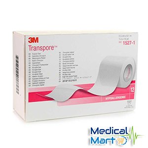 3m Transpore 2.5cm x 9.14m (1in x 10yds)