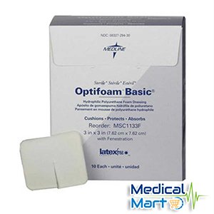 Optifoam Basic Hydrophilic Polyurethane Foam Dressings